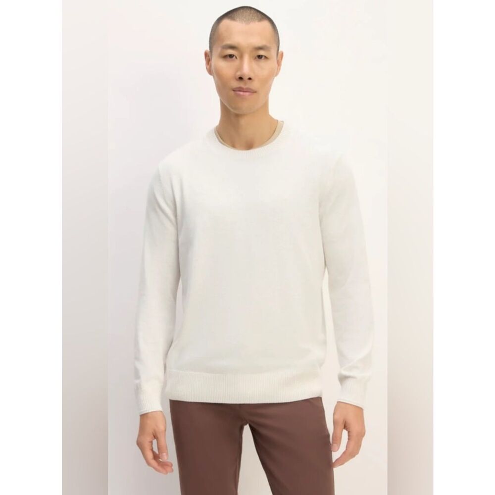 New Everlane THE NO-SWEAT SWEATER uniform in Heathered Canvas Size XS